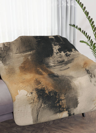 Studio Abstract Collection Sherpa Blanket