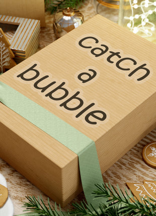 Catch A Bubble Kiss-Cut Sticker — Decal for Laptops, Water Bottles & Gifts