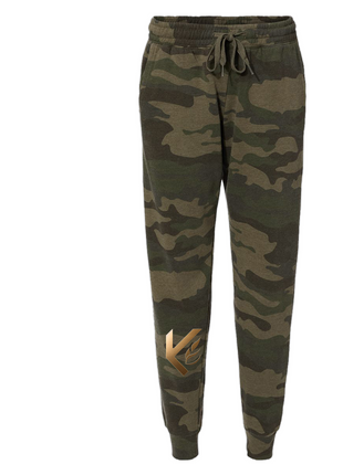 Womens Camo Wash Sweatpants