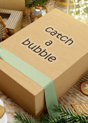 Catch A Bubble Kiss-Cut Sticker — Decal for Laptops, Water Bottles & Gifts